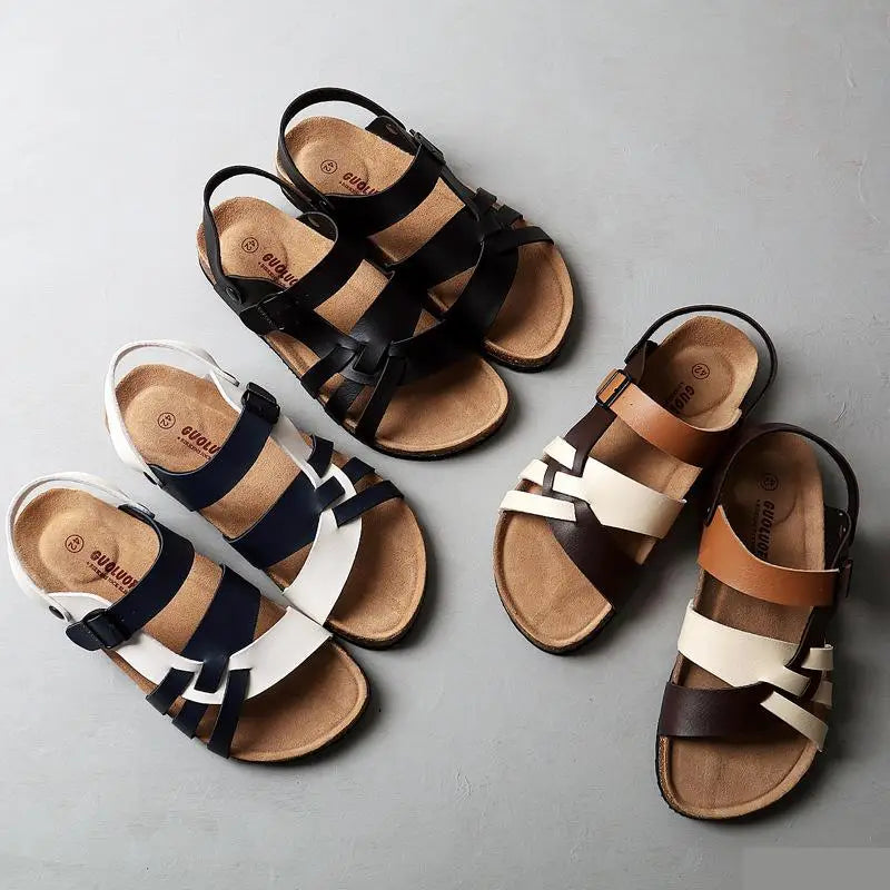 Lisa - Ortopædiske sandaler med læder med høj kvalitet